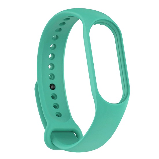 Силиконовый ремешок WB13 для Xiaomi Mi Band 7 (dark green), на кнопке (регулируемый)