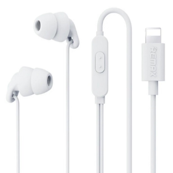 Наушники REMAX RM-518i, Wired Sleep, 8 pin, белый