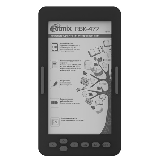 Электронная книга RITMIX RBK-477 черная