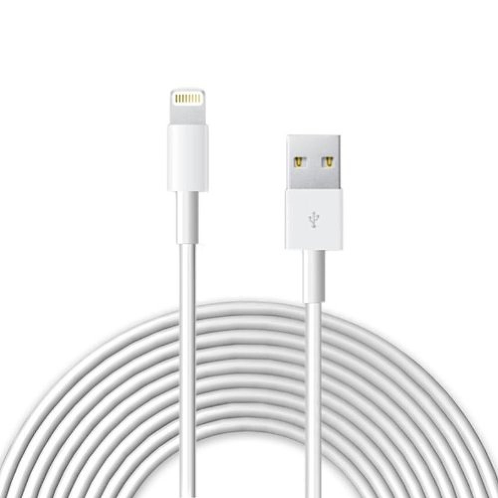 Кабель USB <--> Iphone 5/6/7  3м белый в техпаке