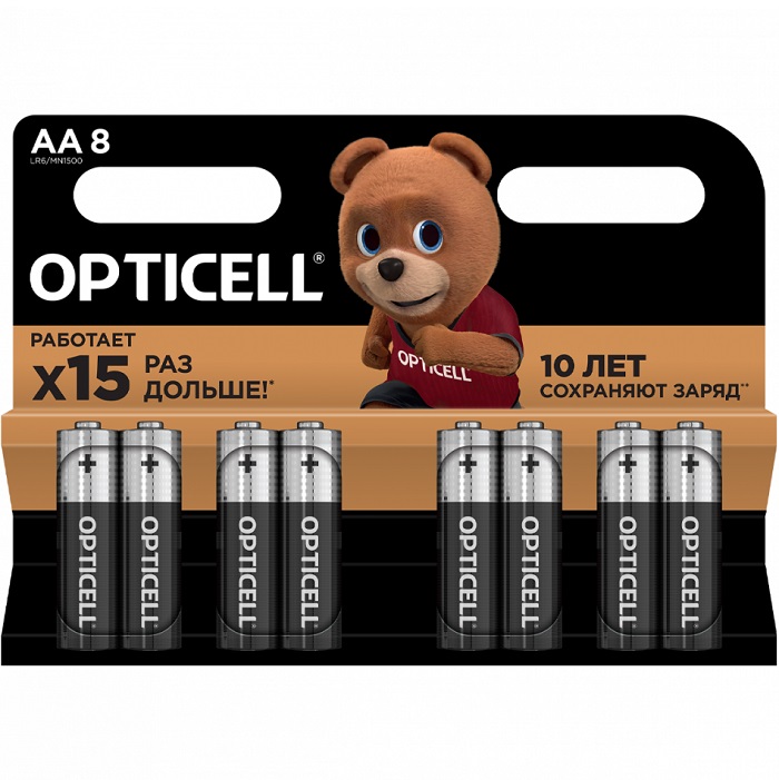 Элемент питания OPTICELL LR06 BASIC BL-8 (8/96)