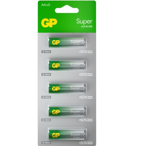 Элемент питания GP LR06 Super G-Tech BL-5 отрывные (5/60/600)