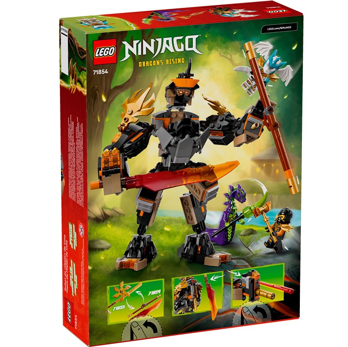 Конструктор LEGO NINJAGO 71854 Боевой мех Коула и дракон Зейна