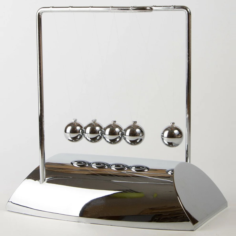 Маятник Колыбель Ньютона Silver 18,5см