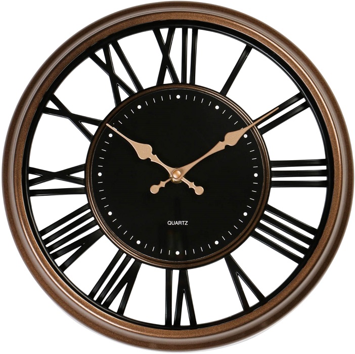 Часы настенные Интерьер, плавный ход, d-30.5 см, АА   7389877