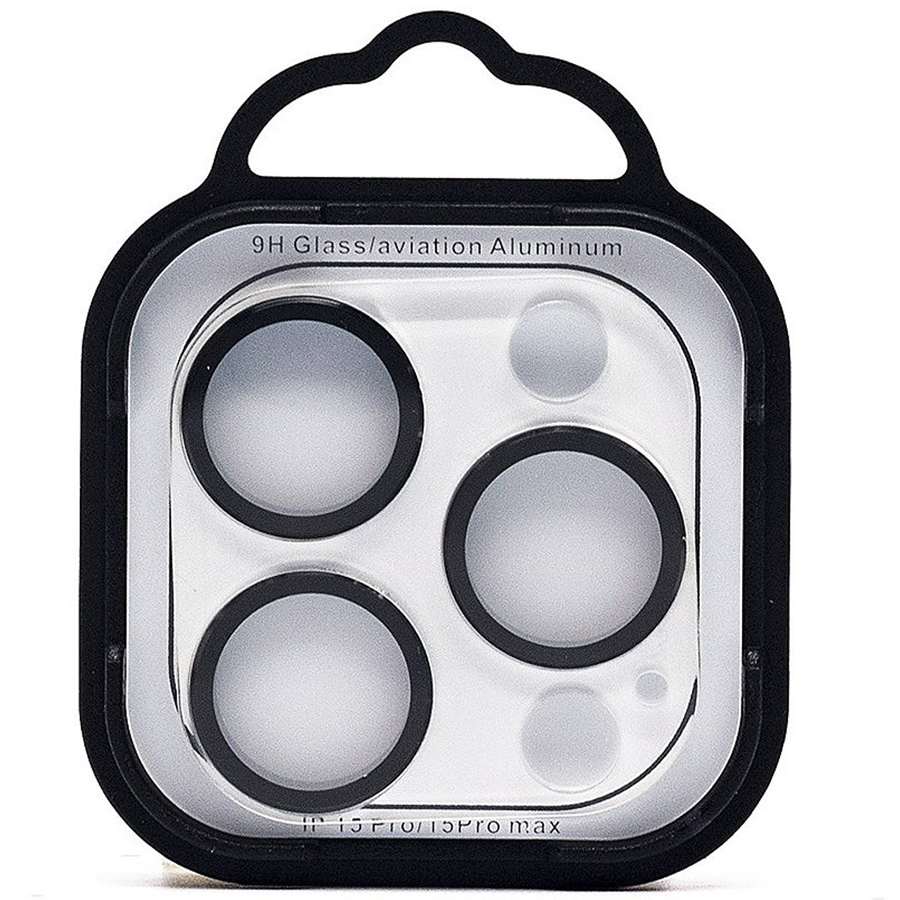Противоударное стекло для камеры СG05 для iPhone 15 Pro/15 Pro Max (black)