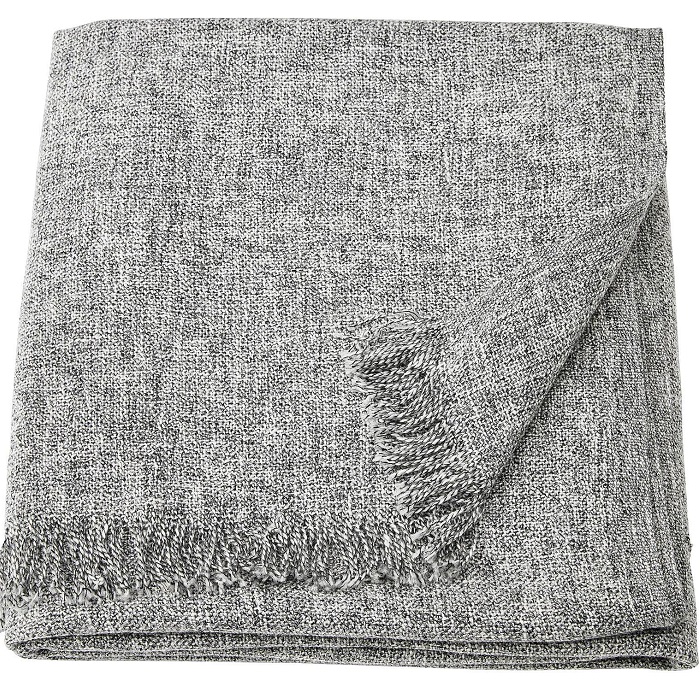 Плед 130*170 ИКЕА INGRUN, темно-серый