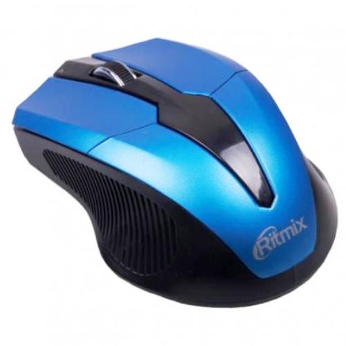 Мышь БП RITMIX RMW-560 черная/синяя, USB