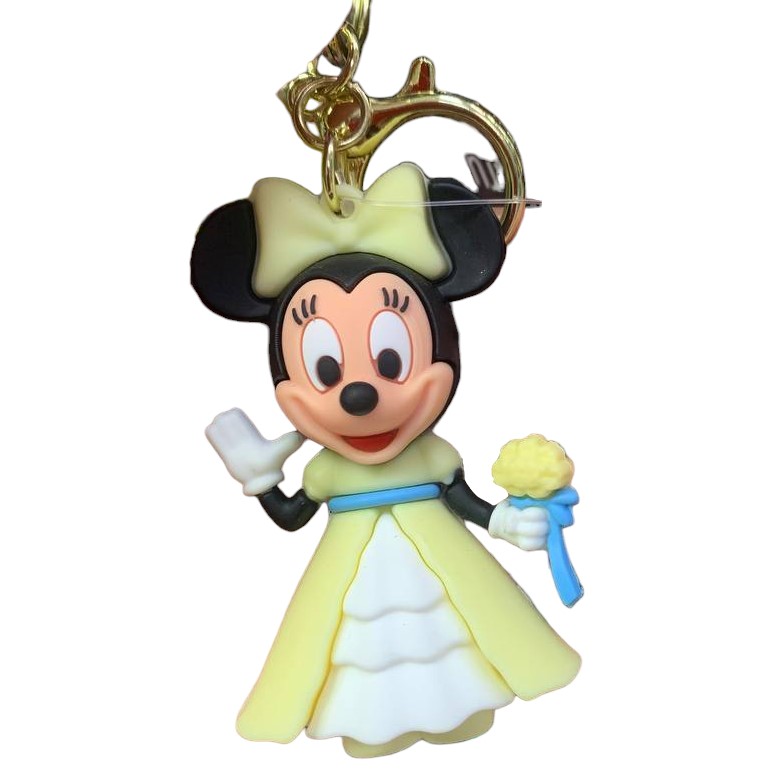 Брелок большой Микки маус в вечер.наряд. с карабином и браслетом