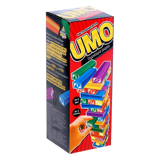 Настольная игра «Падающая башня UMO», от 2 игроков, 5+ 5482689
