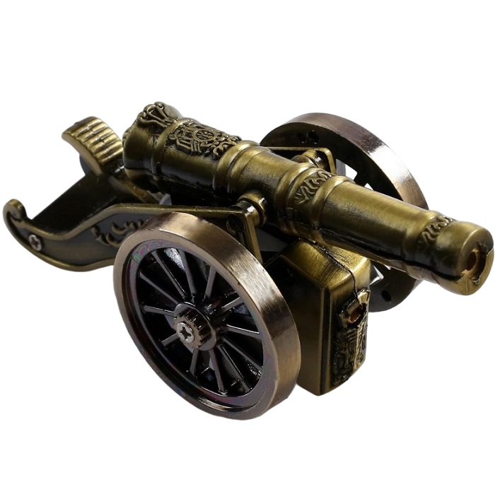 Зажигалка настольная, газовая "Пушка", пьезо, 10 х 3.5 х 3.5 см 271491