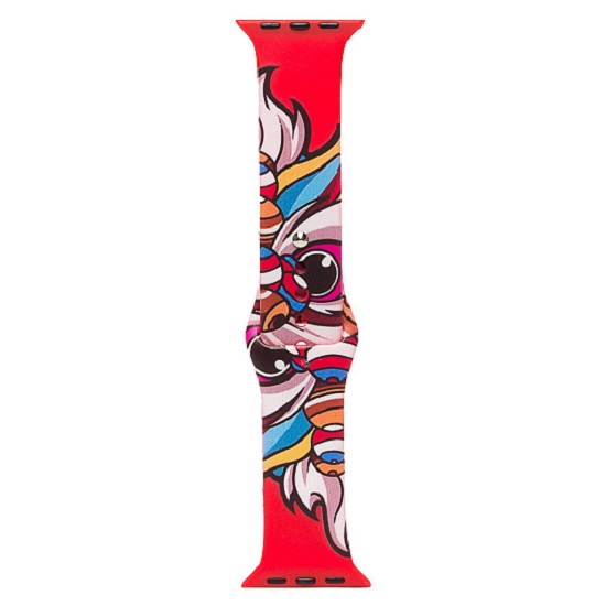 Силиконовый ремешок ApW01 для Apple Watch 42/44/45/49mm (014) (red)