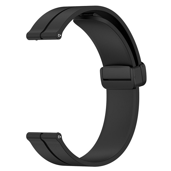 Силиконовый ремешок WB29 Универсальный 22мм на магните (black)
