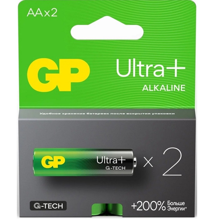 Элемент питания GP LR06 Ultra G-Tech BL-2 (15AUA21-2CRSBC2)