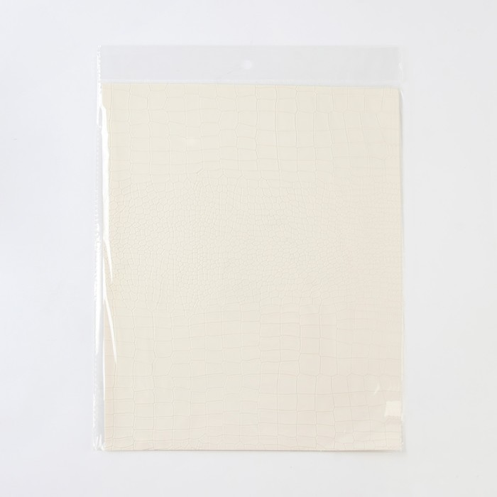 Ткань декоративная кожа для пэчворка «Белая роза», 25 х 30,5 см    7641623