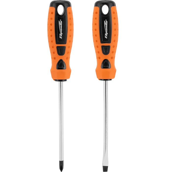 Набор отверток, 2 шт., SPARTA, PH + SL, CS, 2к рукоятка// 135425