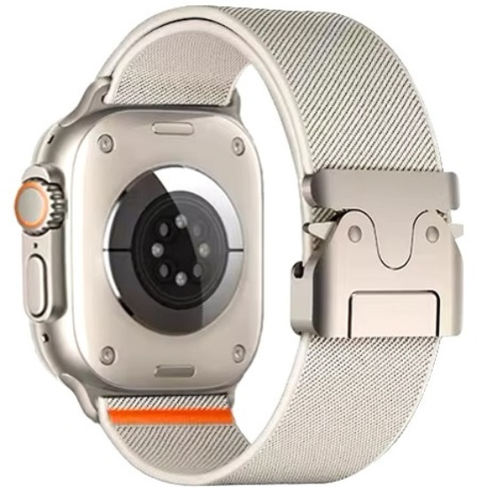 Нейлоновый ремешок ZGA для Apple Watch 42_44_45_49мм белый