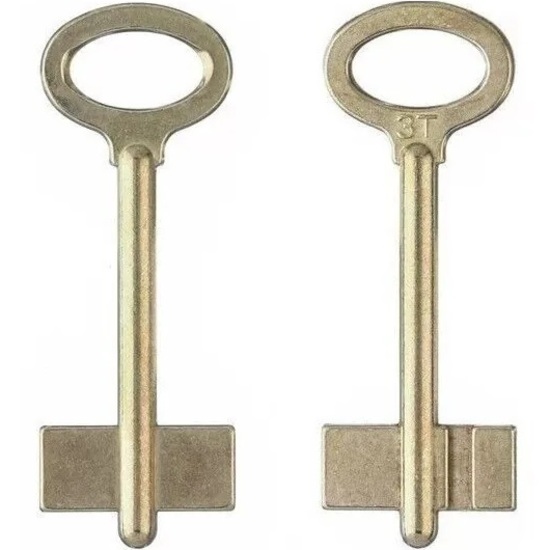 Заготовка ключа ЗТ-1 72*26*11,2 мм, лат., б/п