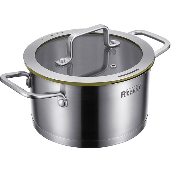 Кастрюля 1.8л REGENT Linea PALERMO 77-0216, со стек. кр. 16х9 см