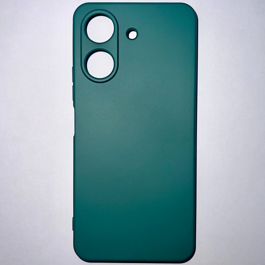 Задняя накладка ZIBELINO Soft Case для Xiaomi Redmi 13C 4G/Poco C65 4G (темно-зеленый)