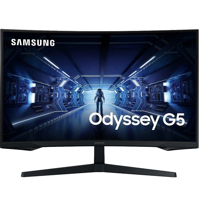 Монитор игровой 27" Samsung Odyssey G5 (2560-1440/ 144Hz/ VA)(C27G55TQBI), черный (Уценка)