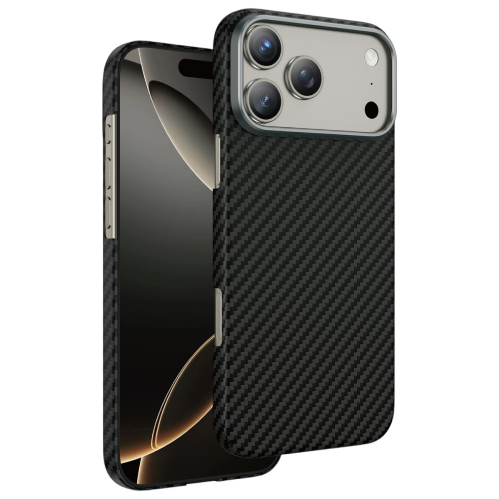 Задняя накладка KEEPHONE KEVILAR DIAGO MAGSAFE CASE для iPhone 17 (BLACK)