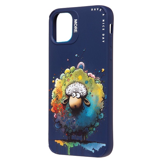 Задняя накладка SC335 для iPhone 11 (овечка) (dark blue) (227086)