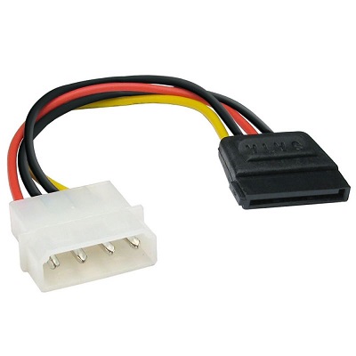 Кабель MOLEX 4pin <--> Sata 15pin  0.15м EXEGATE EX-CC-SATA-PS EX138936RUS
