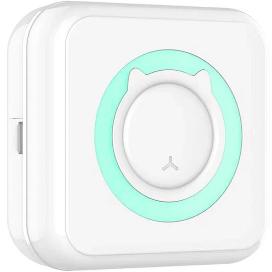 Детский мини-принтер для фотографий Kid Joy, 200DPI, Bluetooth 5.1, (C9) русская инструкция, голубой