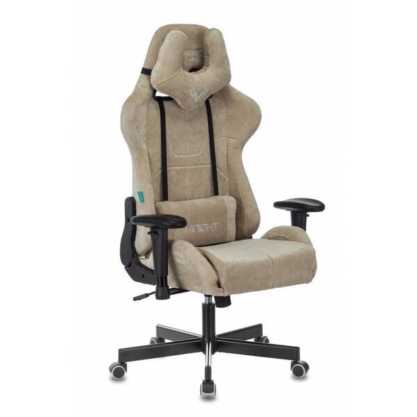 Кресло игровое БЮРОКРАТ VIKING KNIGHT LT21 FABRIC песочный крестовина металл/пластик