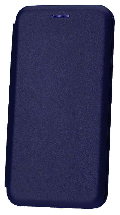 Чехол футляр-книга NONAME для Xiaomi Redmi Note 9 тёмно-синий