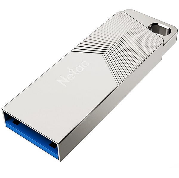 USB 128GB NETAC UM1 белый/серебро 3.2 (NT03UM1N-128G-32PN)