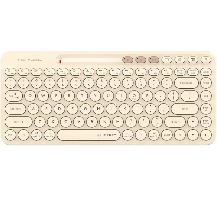 Клавиатура БП A4Tech Fstyler FBK36C AS бежевый