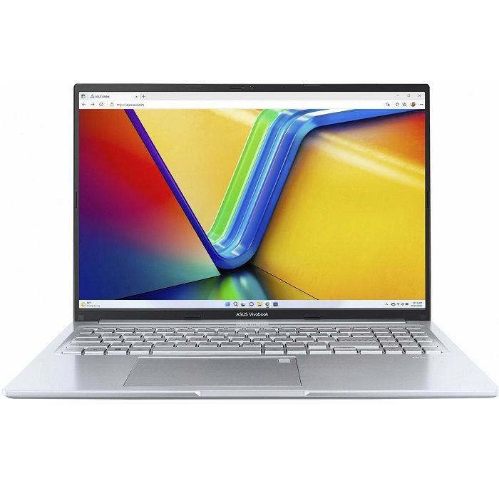 Ноутбук 16" ASUS VivoBook 16 M1605YA-MB340 (AMD Ryzen 7-5825U/ 16GB/ SSD 512GB/ DOS) (90nb10r2-m00fl0), серебристый