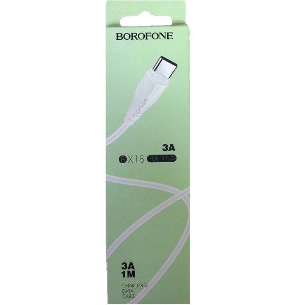 Кабель USB <--> Type-C  1.0м BOROFONE BX18 Optimal белый