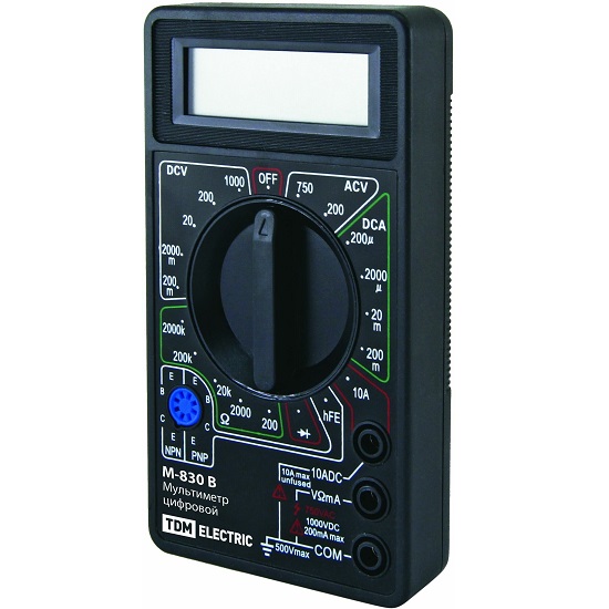 Мультиметр серия TDM "МастерЭлектрик" М-838
