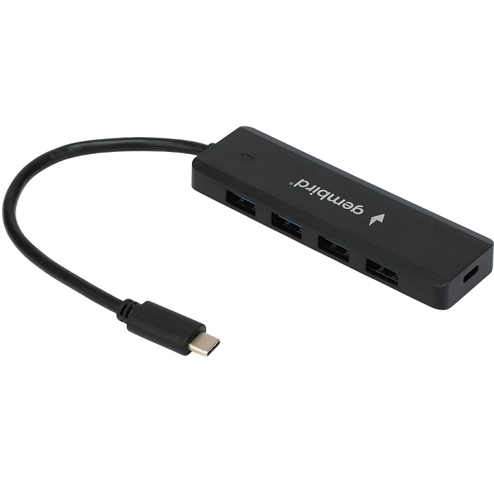 USB Type-C Хаб GEMBIRD UHB-C424, 4USB, черный