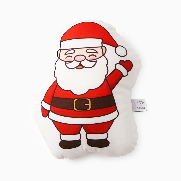 Подушка Этель "Весёлый Санта" 24х33 см, 100 п\э, велюр