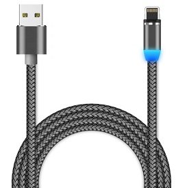 Кабель USB <--> Lightning  2.0м JETACCESS JA-DC46 серый, магнитный