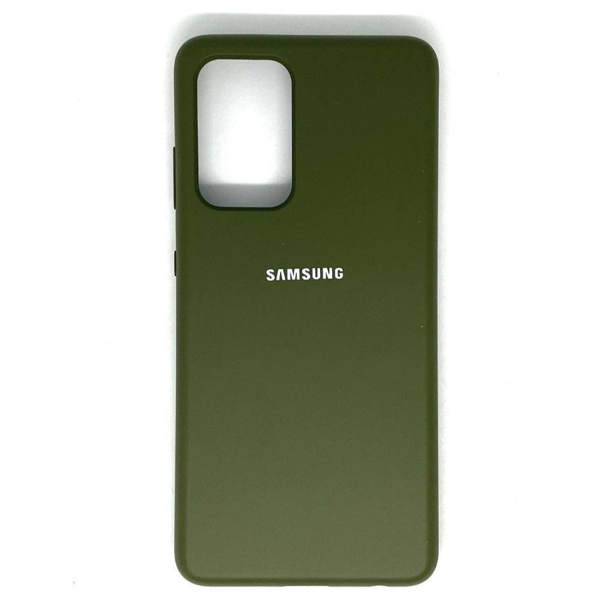 Задняя накладка SILICONE COVER для Samsung Galaxy A52 (2021) ,хаки