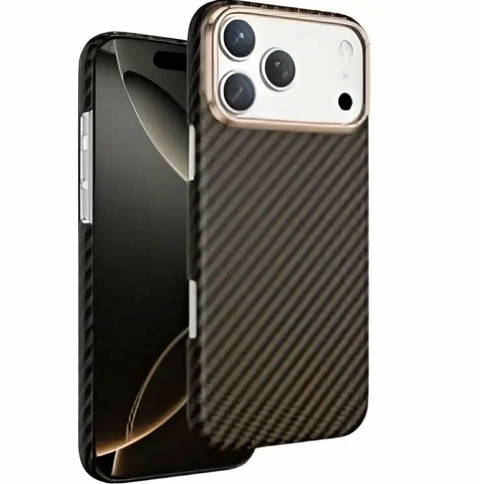 Задняя накладка KEEPHONE KEVILAR DIAGO MAGSAFE CASE для iPhone 17 PRO (BRONZE)