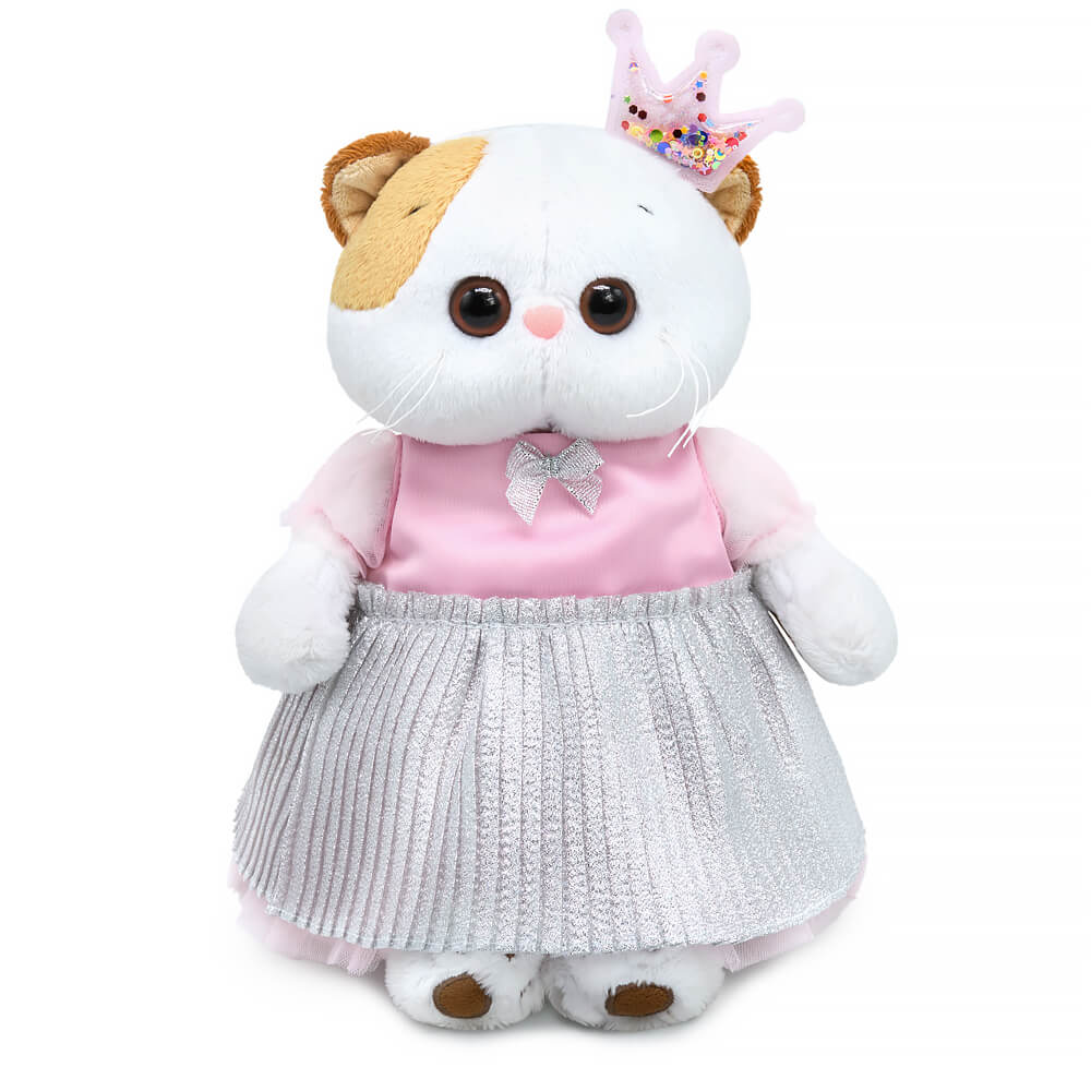 Мягкая игрушка Кошечка Ли-Ли в платье и с короной , 27 см (LK27-154)