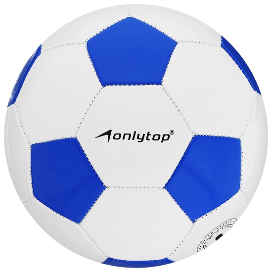 Мяч футбольный ONLYTOP, машинная сшивка, 32 панели, р. 5, PVC