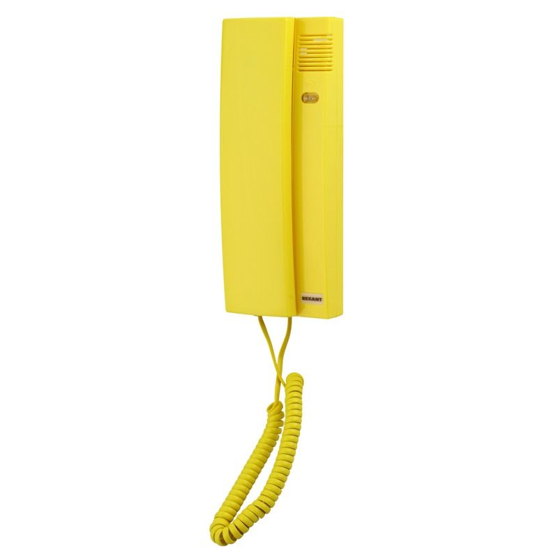 Трубка домофона REXANT RX-322, желтая, с индикатором и регулировкой звука 
