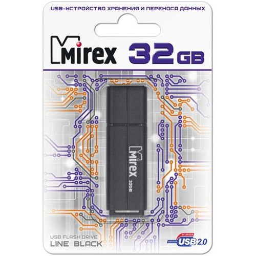 USB 32Gb MIREX LINE чёрный