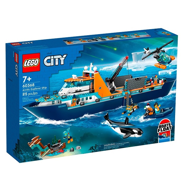 Конструктор LEGO City 60368 Корабль «Исследователь Арктики»
