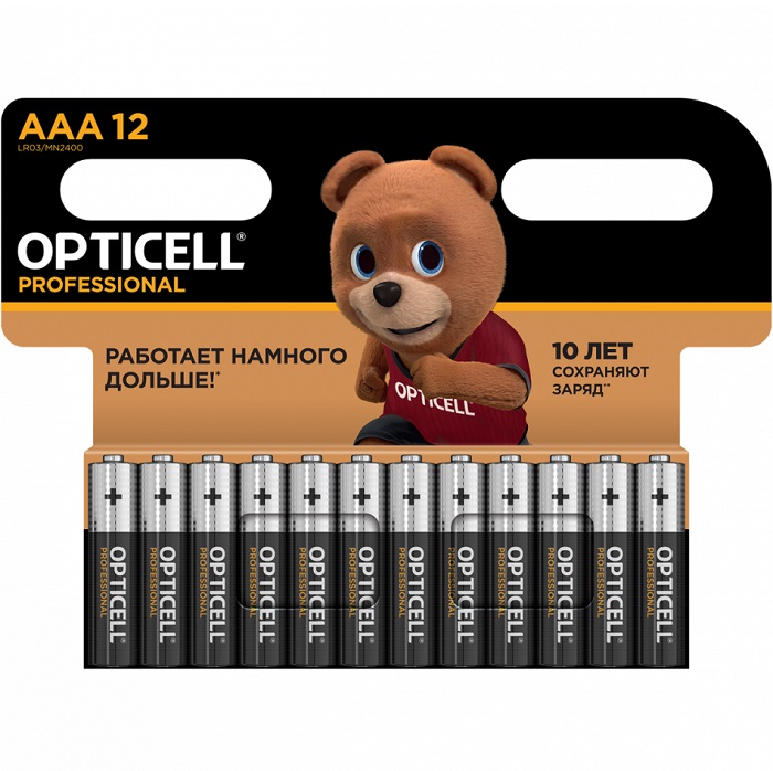 Элемент питания OPTICELL LR03 PROFESSIONAL BL-12 (12/144)