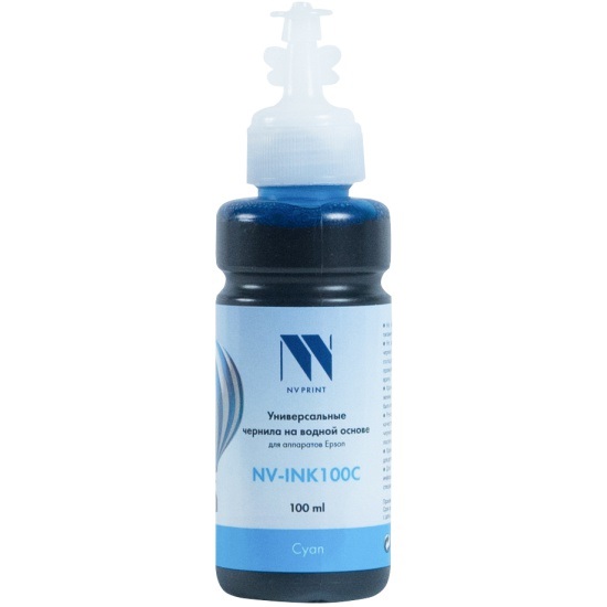 Чернила NVPrint NV-INK100U для Сanon/Epson/НР/Lexmark Cyan 100мл