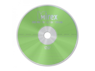 Диск MIREX DVD-RW 4,7 Гб 4x Bulk 50 (50/500)