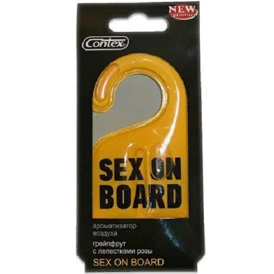 Ароматизатор CONTEX ORG SEX ON BOARD аромат розы с цитрусовыми нотами, подвесной гелевый Lux Air